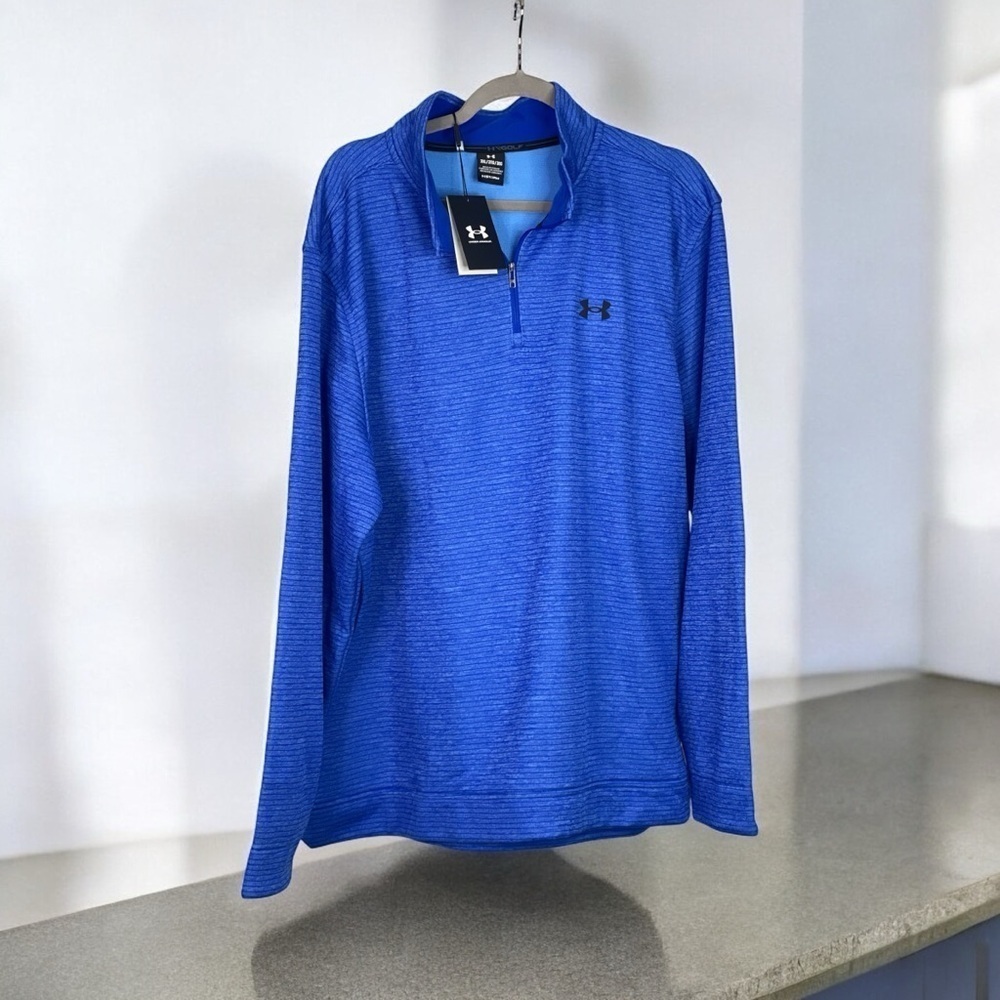Underarmour Golf 1/4  Zip loose Storm  Sweater Fleece 3 XL - Picture 7 of 8
